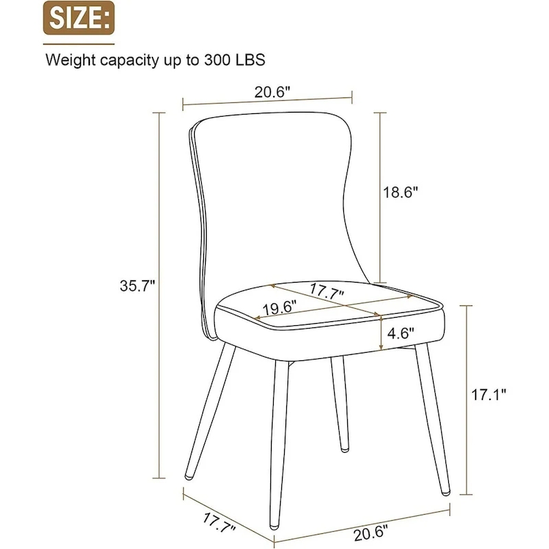 Tufted Button Back Room Chair Set of 2