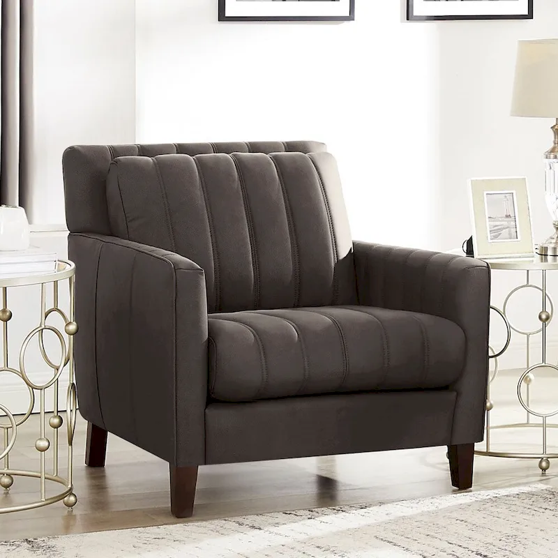 Hydeline Ennis Top Grain Leather Sofa Loveseat and Chair Set - Sofa, Loveseat, Chair