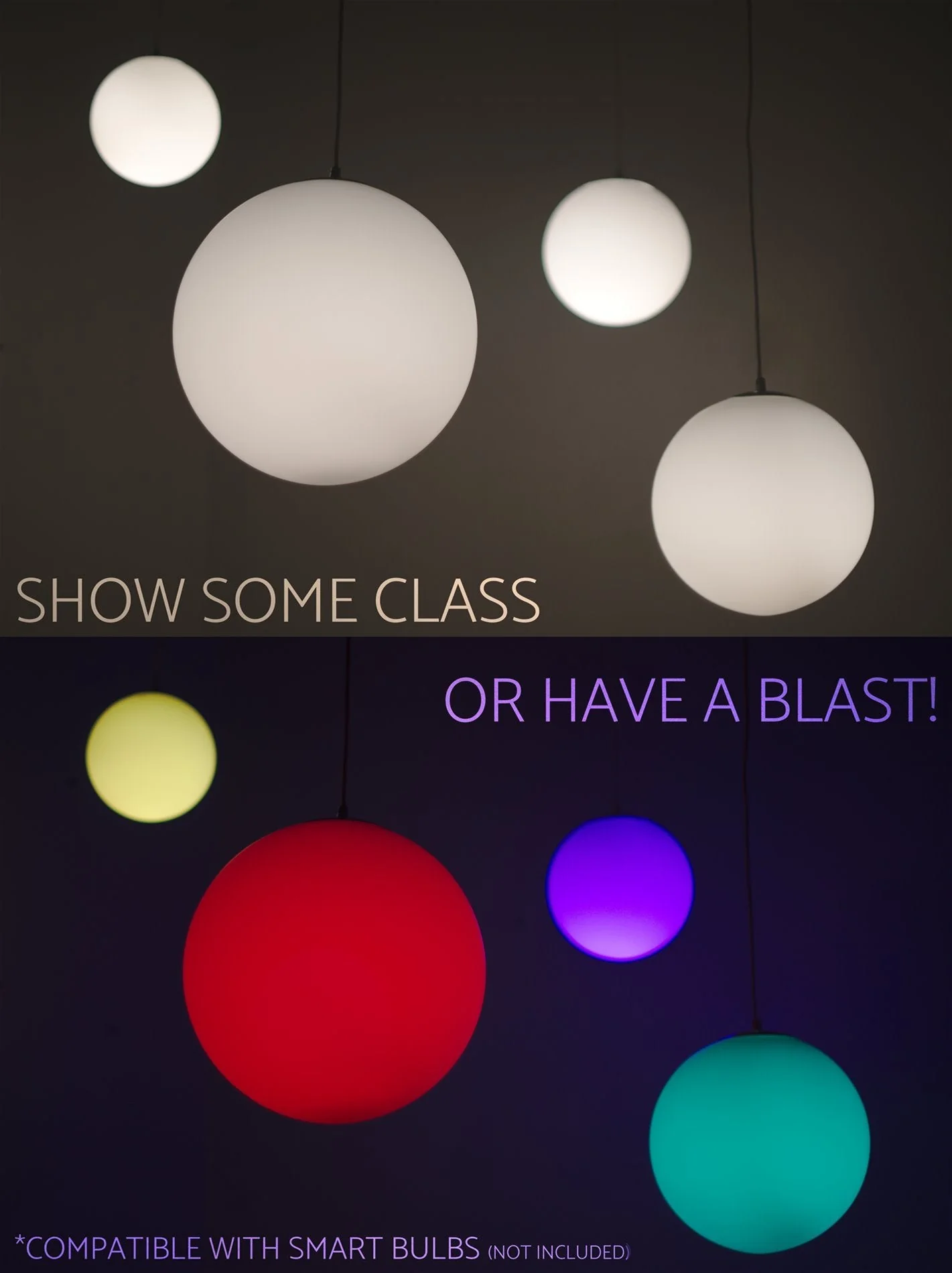 Ceres 12 Mid-Century Modern Hanging Orb Pendant Light