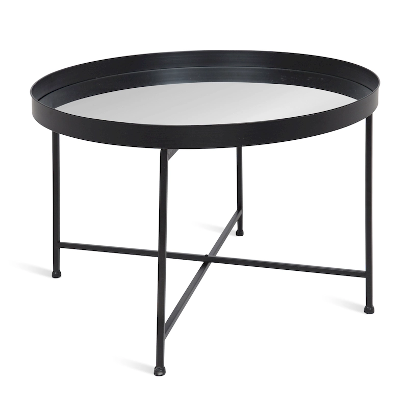 Kate and Laurel Celia Round Metal Coffee Table - 28.25x28.25x19