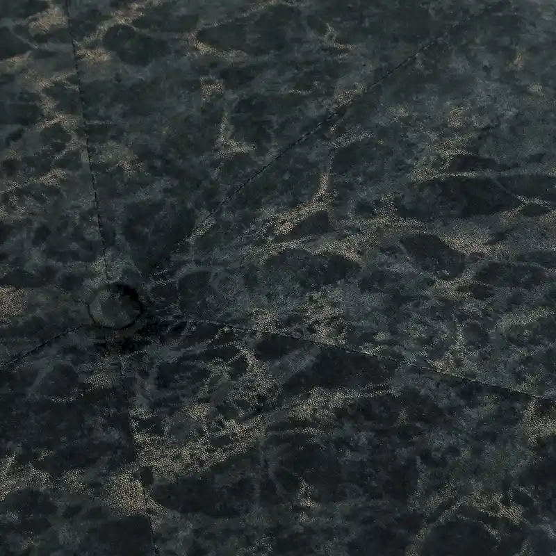 Adeco Carrington Juttersbo Round Tufted Fabric Ottoman