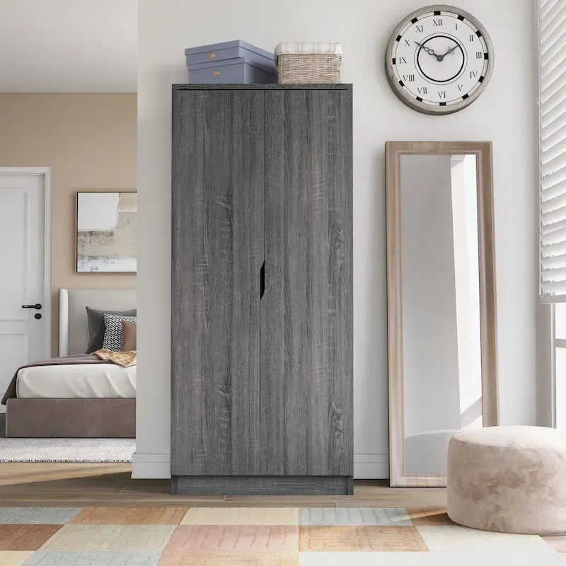 Modern Wardrobe Armoire with 2-door