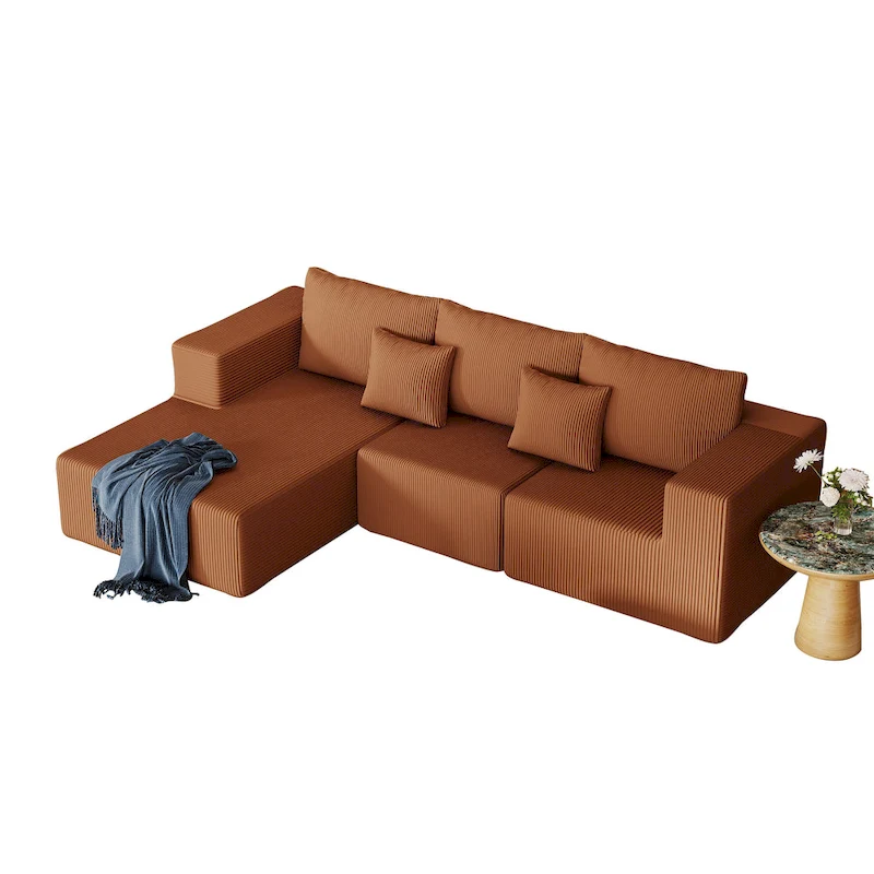 108.3Inch Modular L Shaped Sectional Sofa Couch with Chaise Lounge