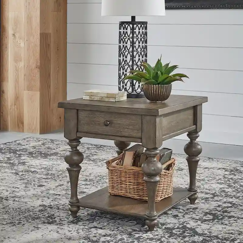 Americana Farmhouse Dusty Taupe 3 Piece Cocktail Table Set