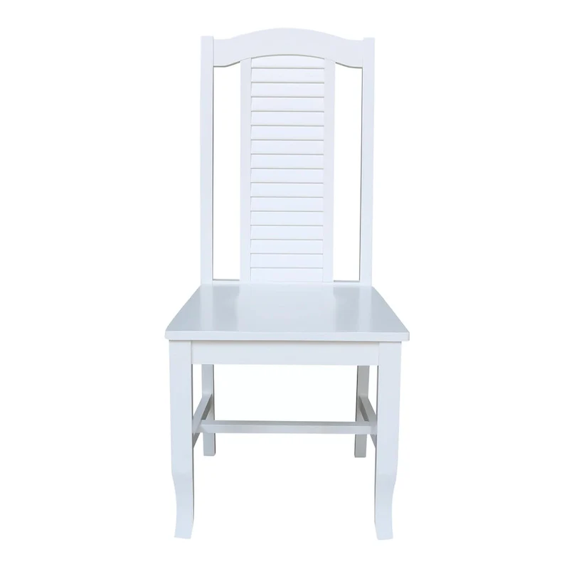 Solid Wood Seaside Dining Chairs - Set of Two