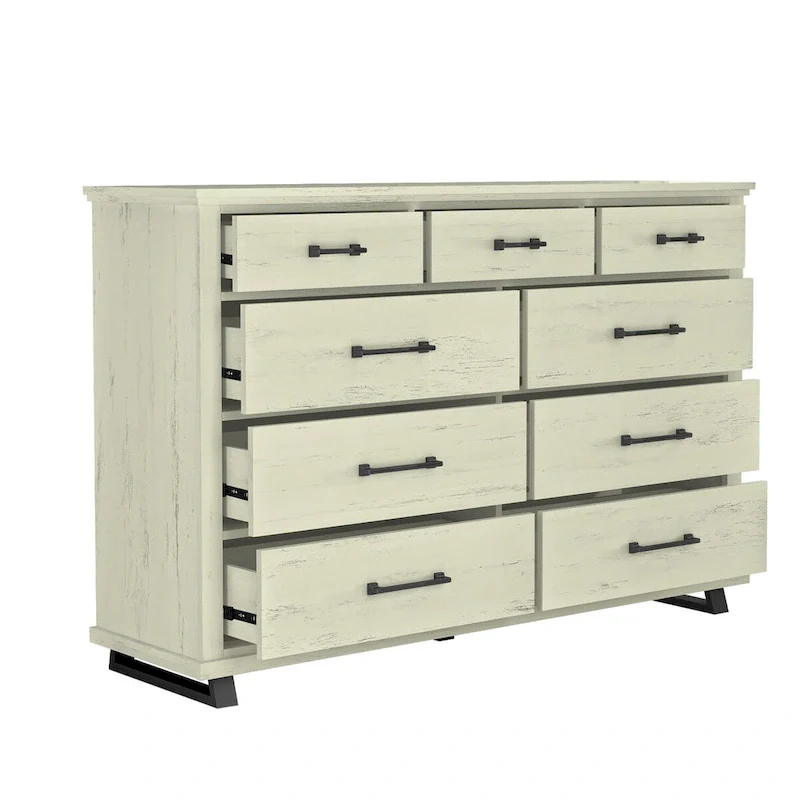 Farmhouse-inspired 2-Piece Bedroom Set - 1 Chest and 1 Dresser