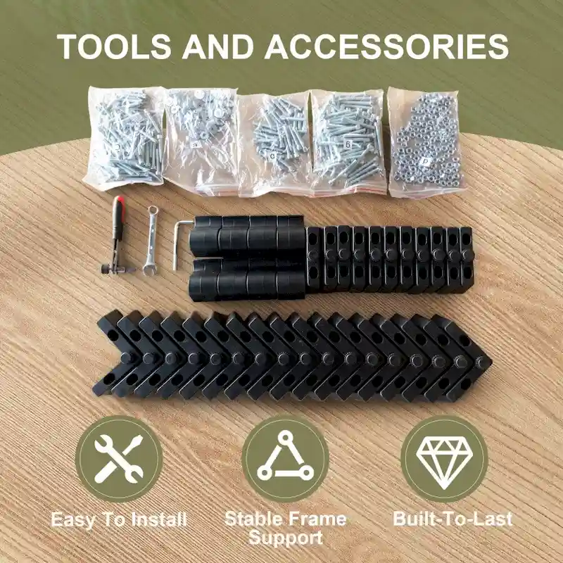 7 Pieces Patio Furniture Sets with Blue Cushions and Coffee Table