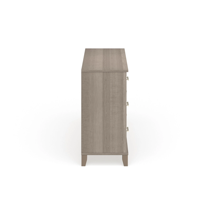 Transitional Grain-textured Grey Dresser