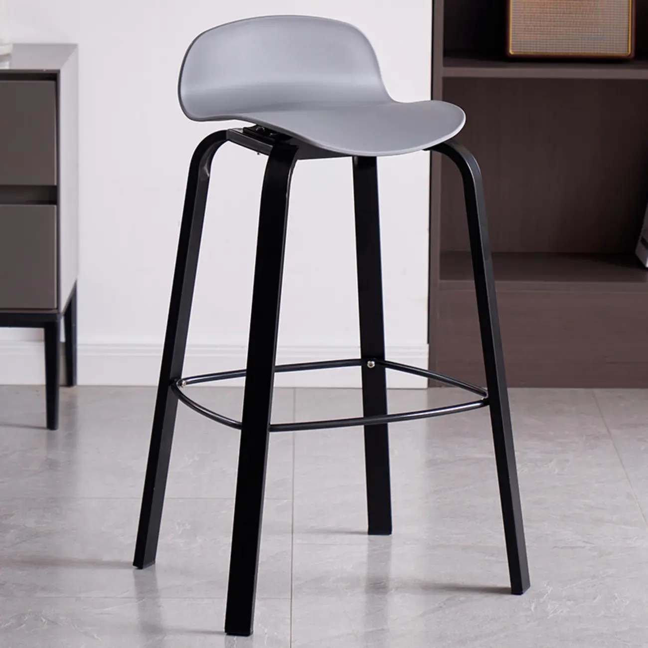 Bar Height Modern Plastic Armless Bar Stools