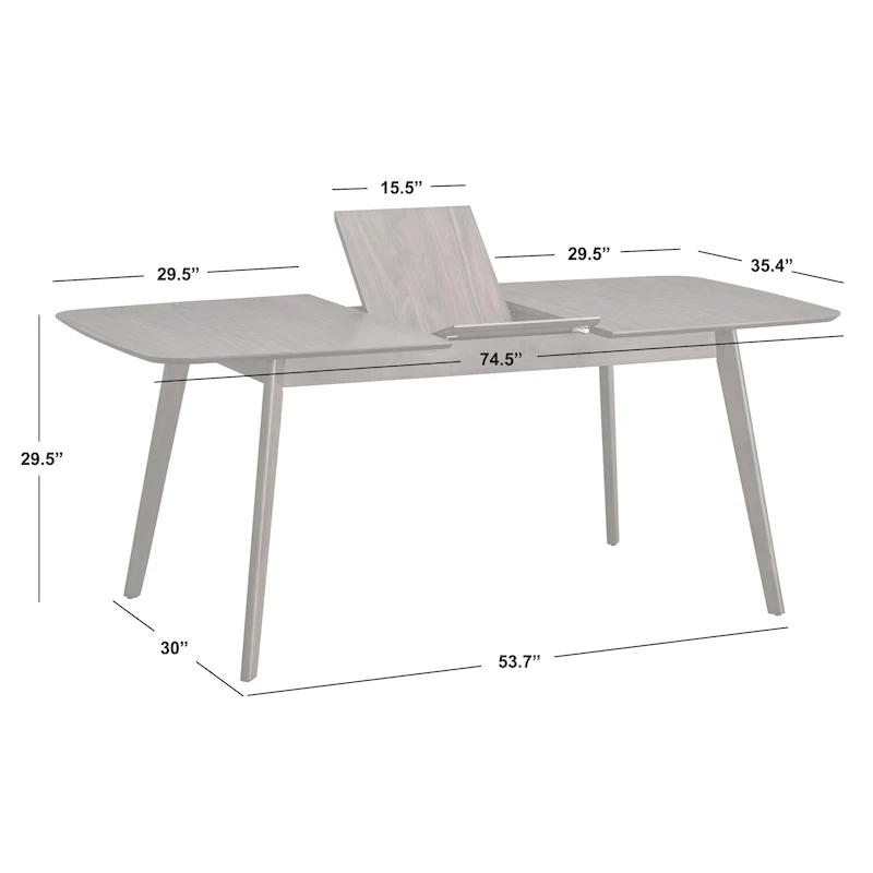 Simple Living Wave 7-piece Butterfly-Leaf Dining Set