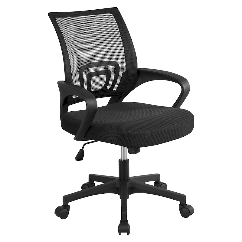 Yaheetech Adjustable Ergonomic Office Chair MidBack Mesh Swivel Chair