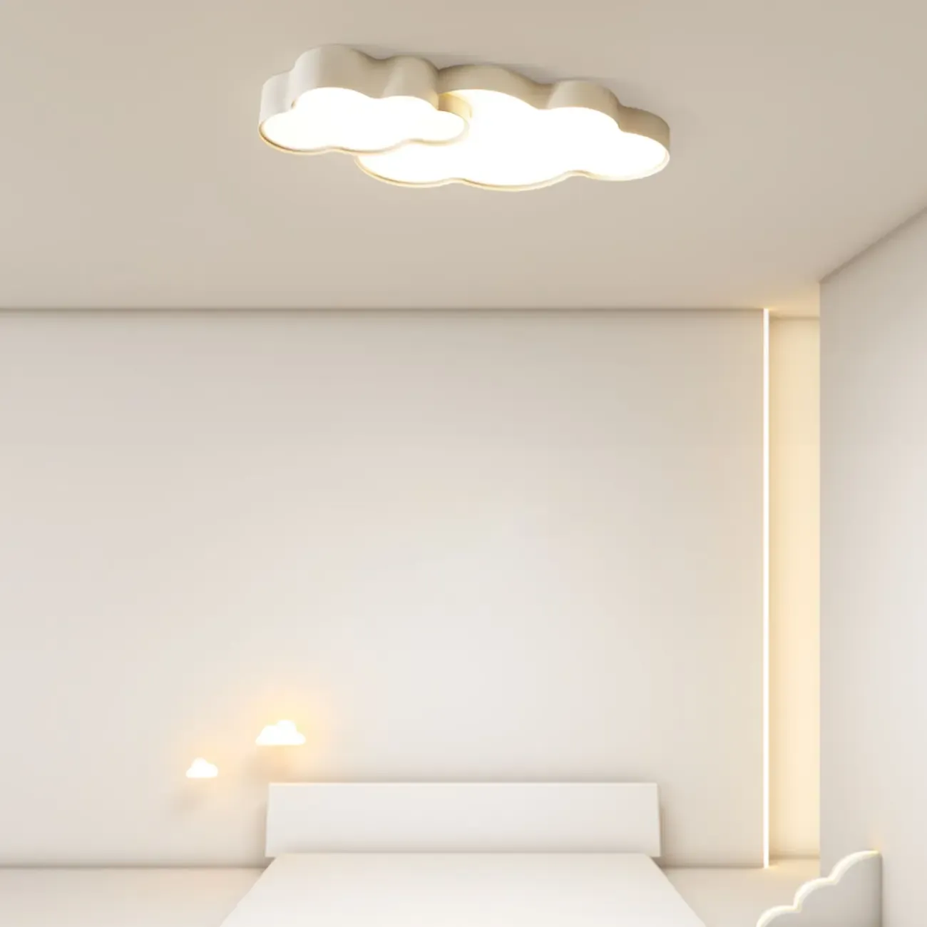 21.5W Dimmable Cloud LED Ceiling Light for Bedroom Ambiance