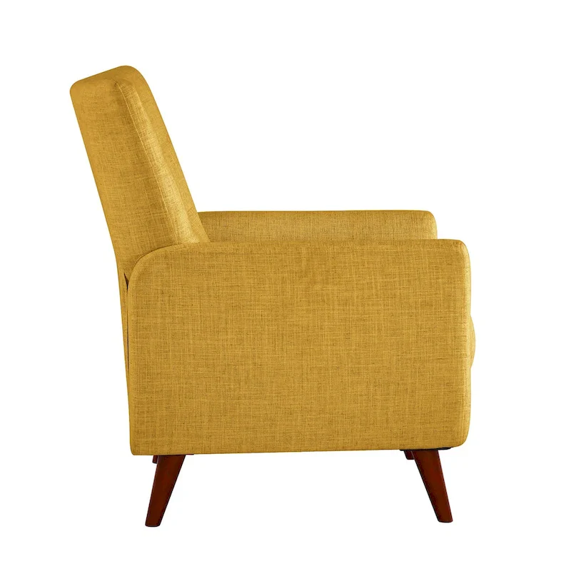 Modern Manual Recliner with Solid Wooden Legs