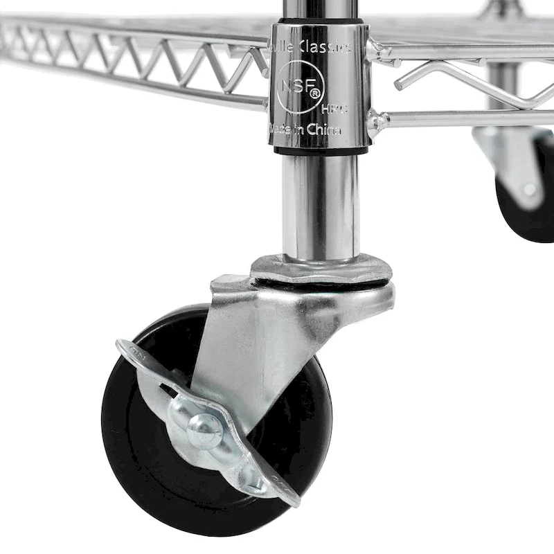 Seville Classics Stainless-Steel Utility Cart NSF, 30 W x 20 D x 36 H - N/A