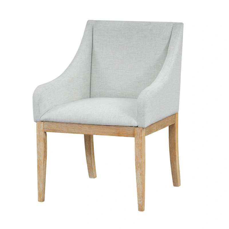 Rustic Style 7-Piece Extendable Dining Table Set with Removable Leaf, 2 Arm Chairs and 4 Armless Chairs