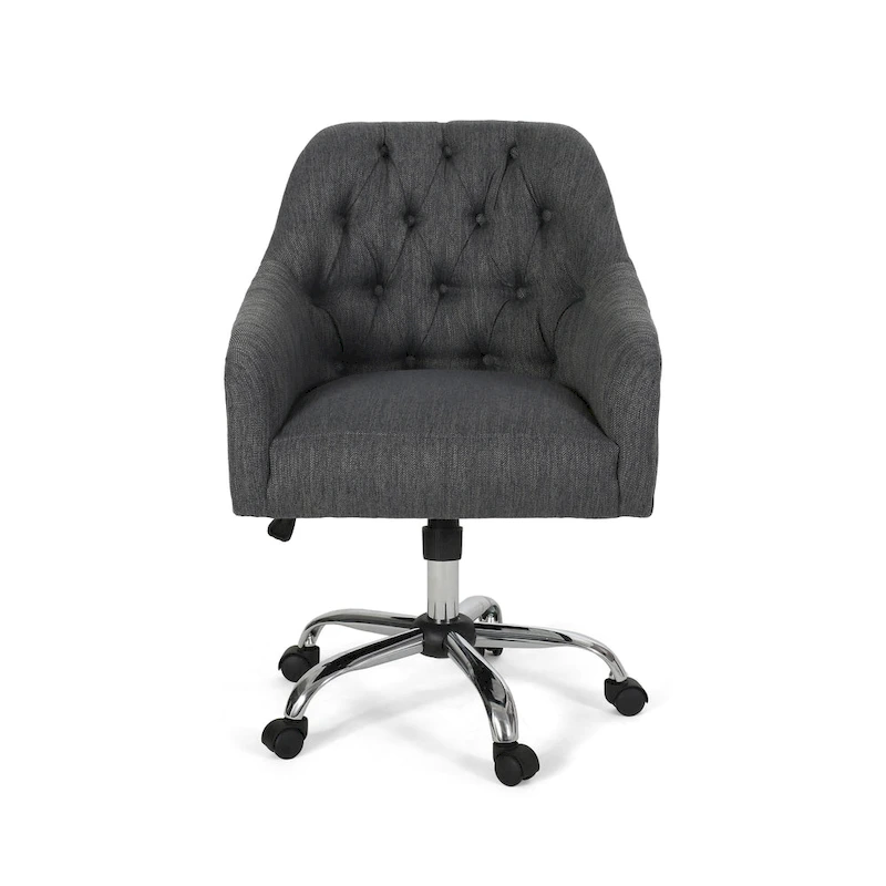 Barbour Upholstered Swivel Office Chair by Christopher Knight Home - N/A