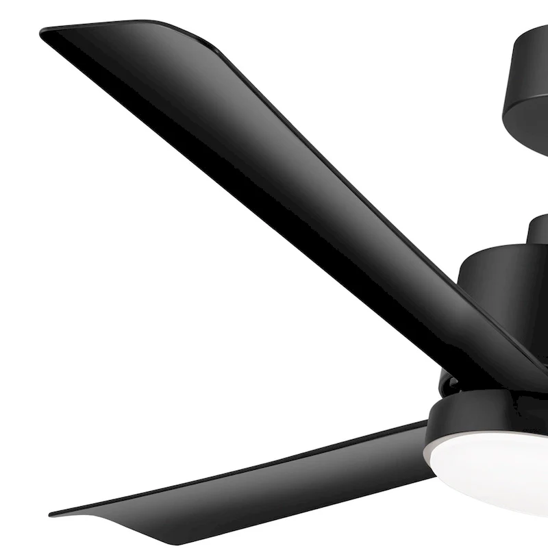 52 Inch Gold/Black/White 3-Blade LED Ceiling Fan with Light and Remote