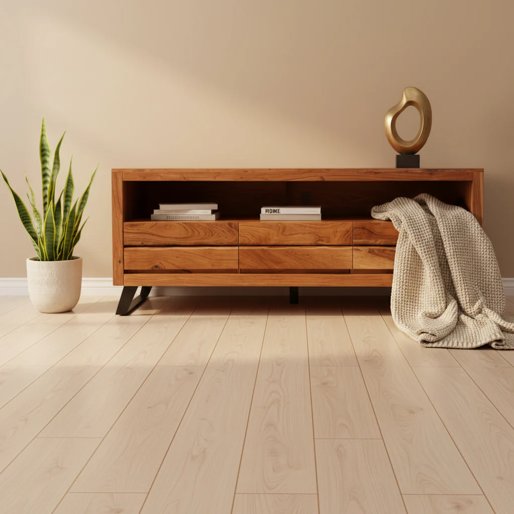 Handmade Solid Acacia Wood Live Edge TV Console