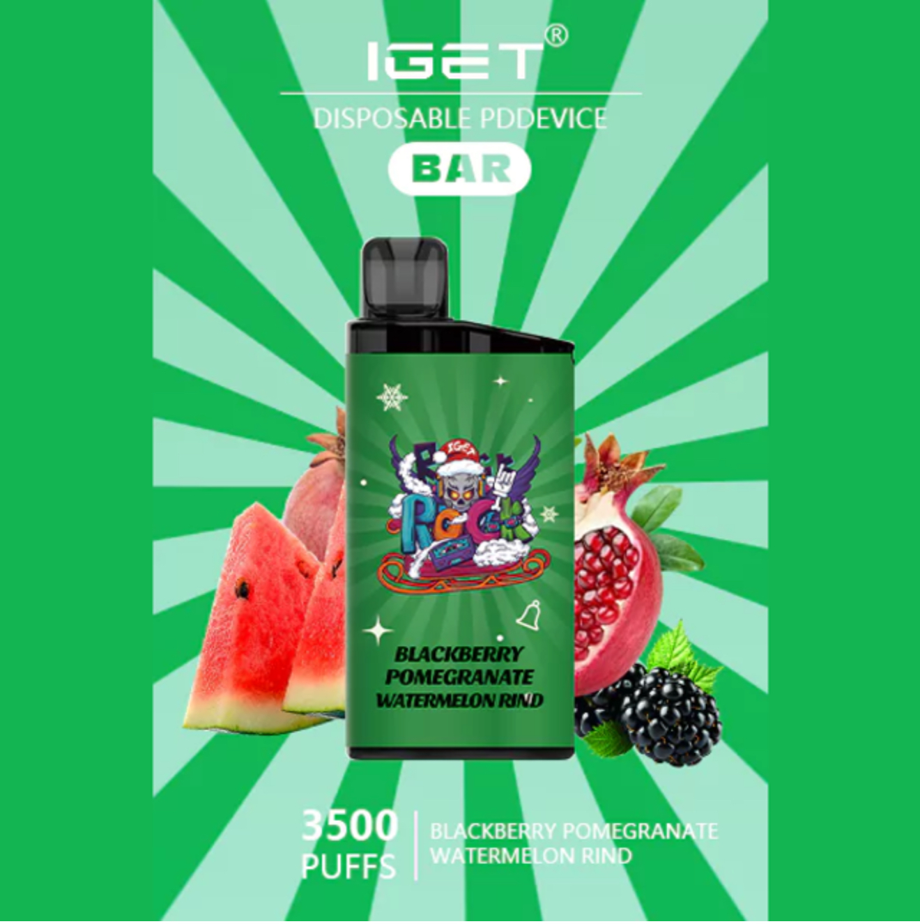 clearance IGET Bar 3500 Puffs Big Sale 40 Flavors