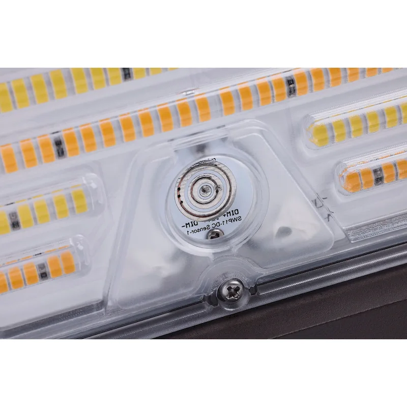 80/100/120 Watt LED Cutoff Wall Pack 3K/4K/5K CCT Field Selectable Bronze 120-347 Volt