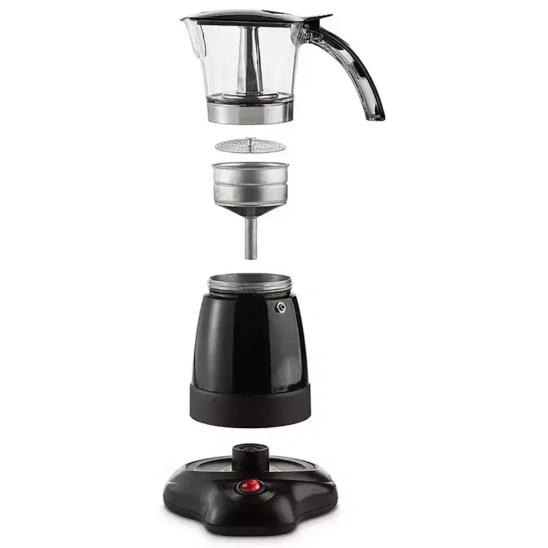 Brentwood Moka Espresso Maker in Black