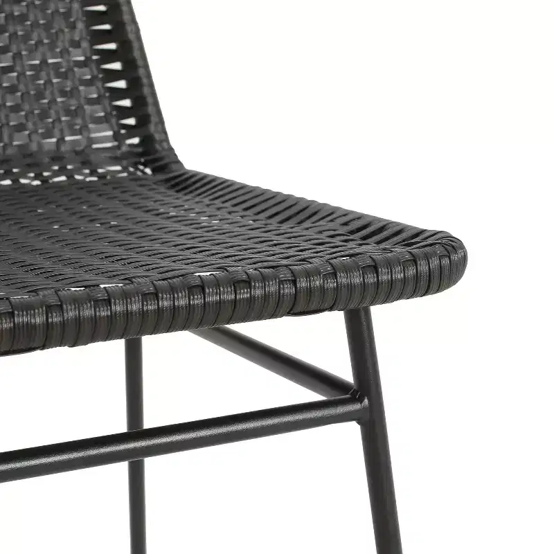 Christopher Knight Home Wtroup Rattan Webbing Iron Frame Dining Chair
