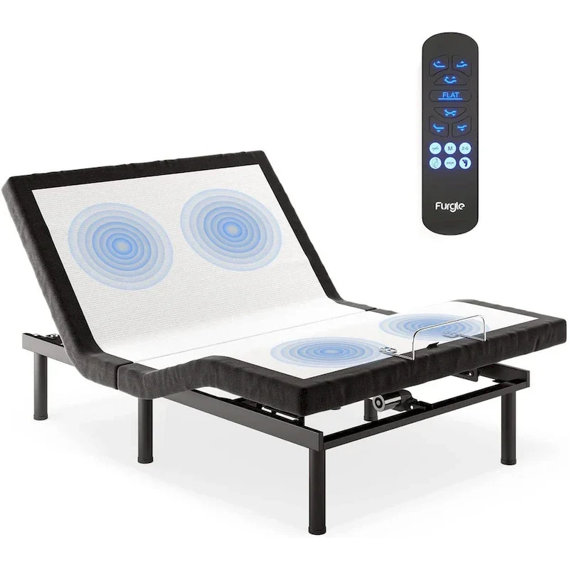 Massaging Zero Gravity Adjustable Bed with Wireless Remote