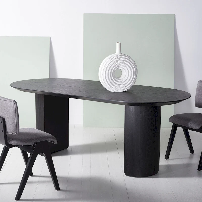 Couture Svenja Wood Dining Table - 79 In W x 35 In D x 29.5 In H - 79Wx35Dx30H