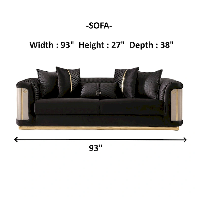 Luresta 2 Pieces Living Room Sets 1 Sofa 1 Love seat