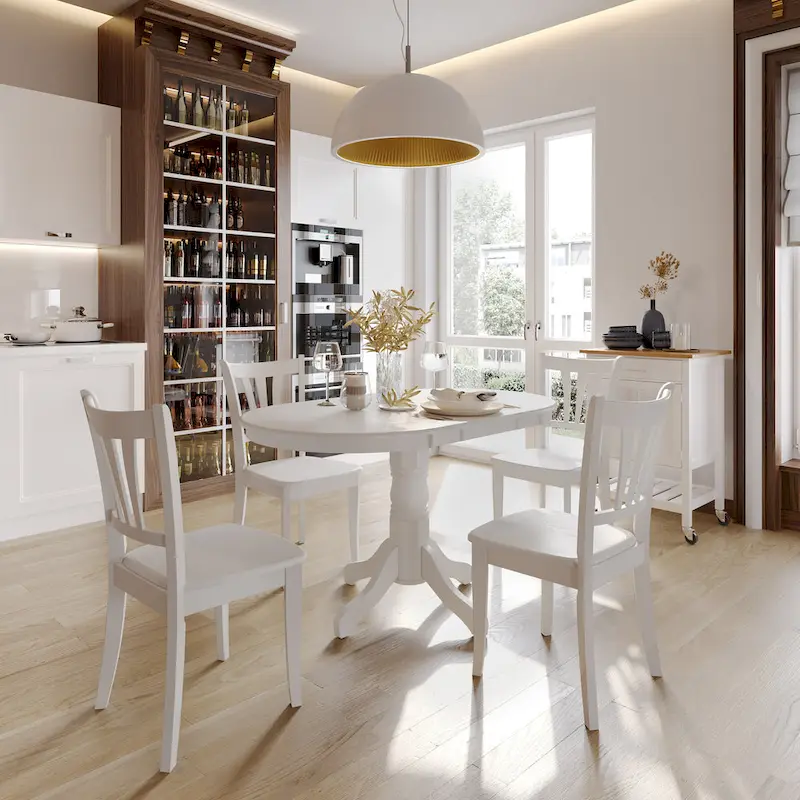 Oval Extendable Pedestal Dining Table