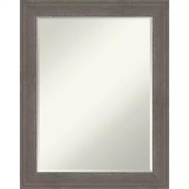 Amanti Art Alta Petite Bevel Bathroom Wall Mirror