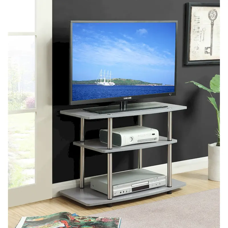 Convenience Concepts Designs2Go No Tools 3 Tier TV Stand