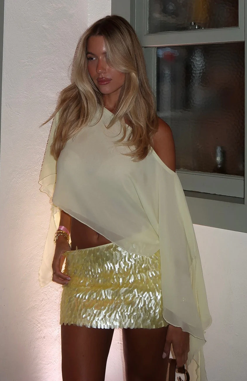 Static Heart Top Lemon