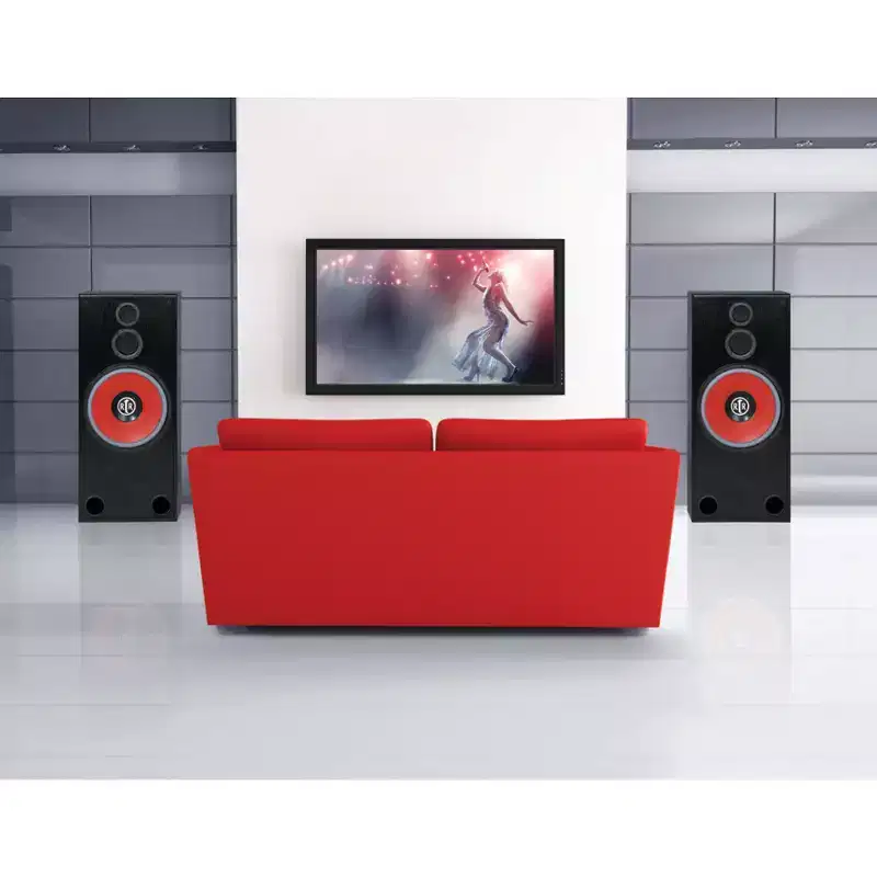 BIC America RtR Series RtR 1530 15-In. Indoor 3-Way Tower Speaker, 325 Watts, Black