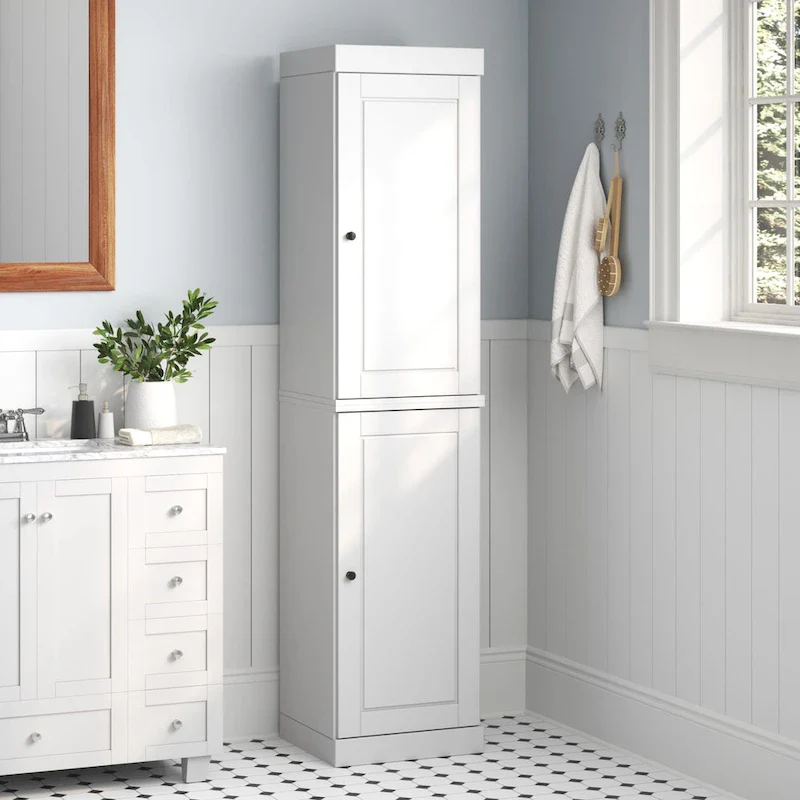 100% Solid Wood 16.5  Bathroom Cabinet with Optional Doors by Palace Imports