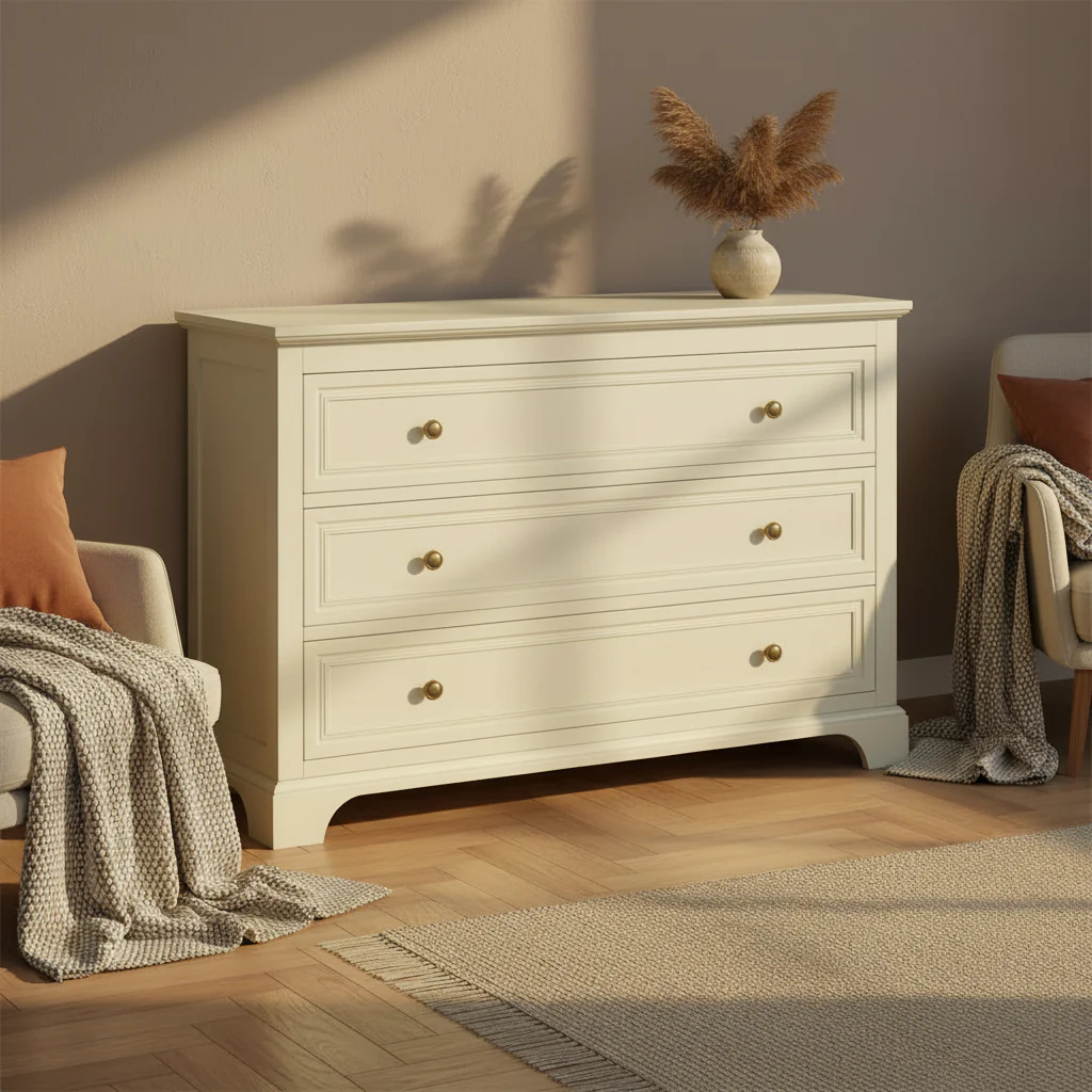 Stanislaus White 8-drawer Dresser with Optional Mirror