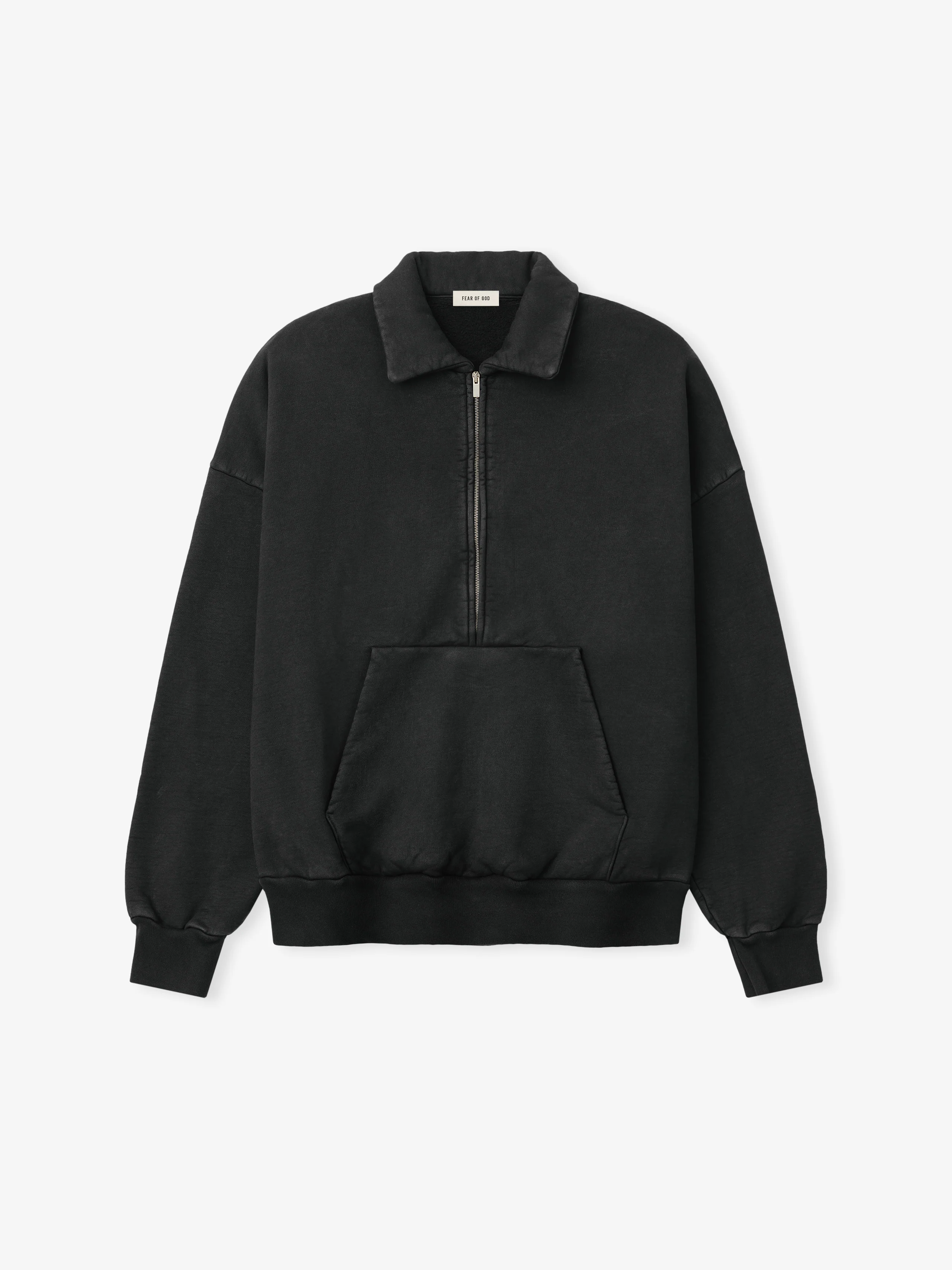 Sunfaded Half Zip Polo Sweatshirt