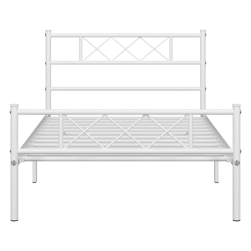 Yaheetech Metal Bed Frame Mattress Foundation with Slatted Bed Base