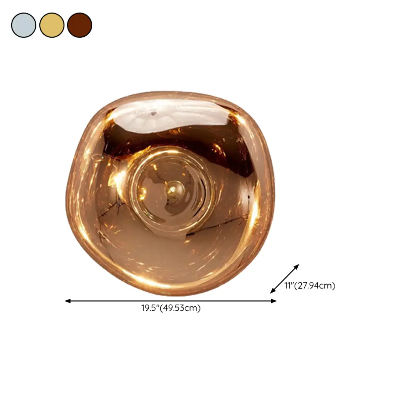 Modern Artistic Irregular Clear Shade Wall Sconce