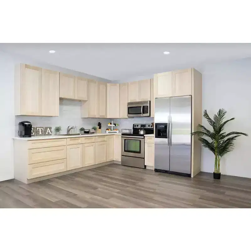 CASAINC 18 in. W x 24 in. D x 34.5 in. H Base Kitchen Cabinet with 3 Soft-Close Drawers  RTA Plywood Cabinets