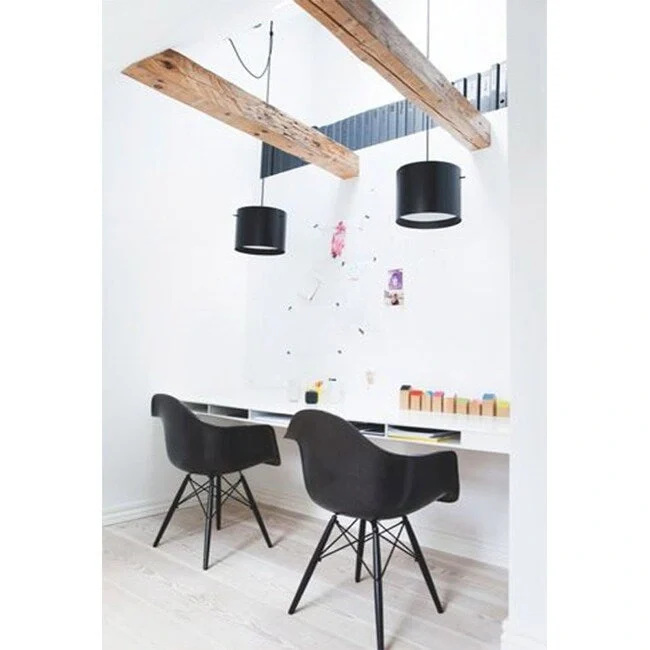 Molded Shell Eiffel Dining Arm Chair (Set of 2)