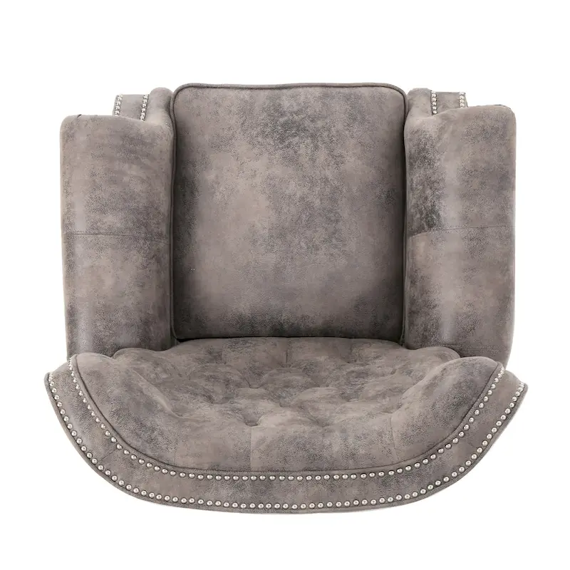 Walder Tufted Microfiber Recliner Club Chair by Christopher Knight Home