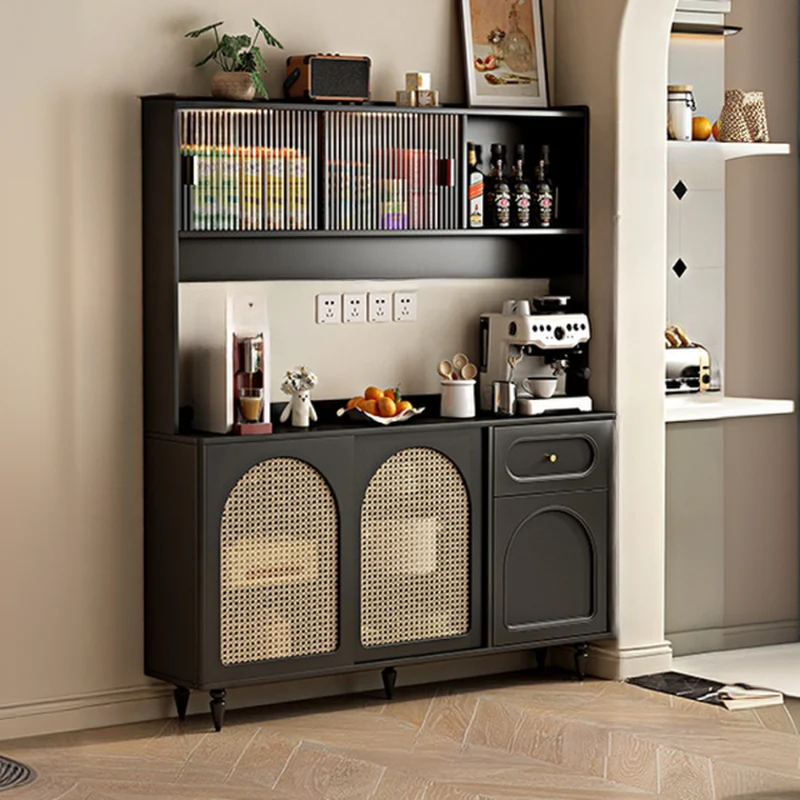 Modern Slab Wood Countertop Kitchen Sideboard