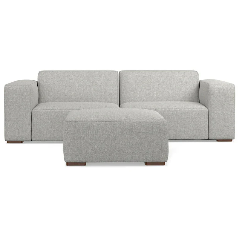 WYNDENHALL Biggs 2-Seater Modular Sofa and Ottoman Set