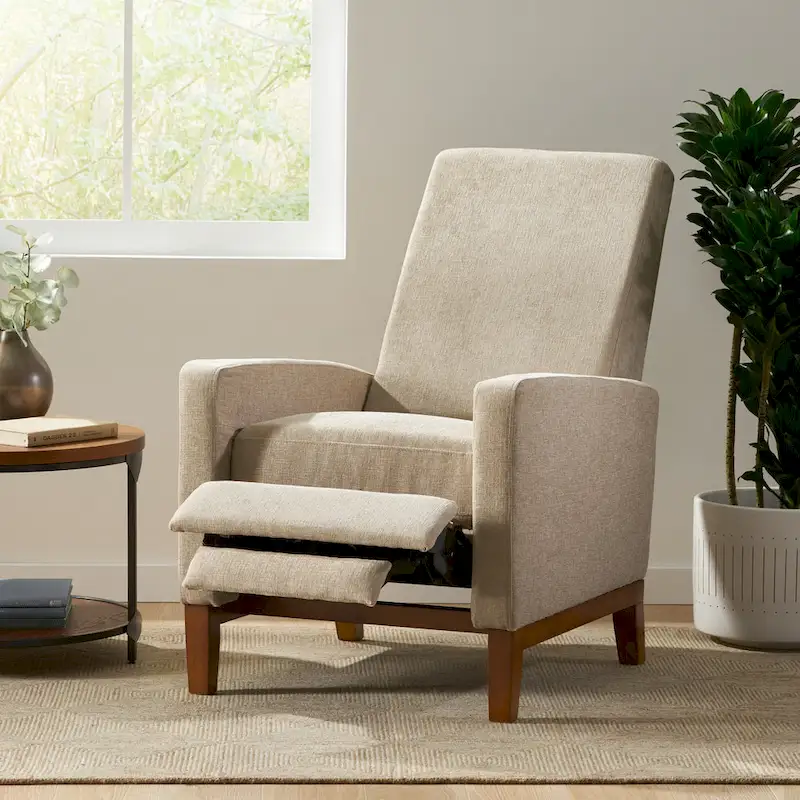Kalstrom Upholstered Pushback Recliner by Christopher Knight Home