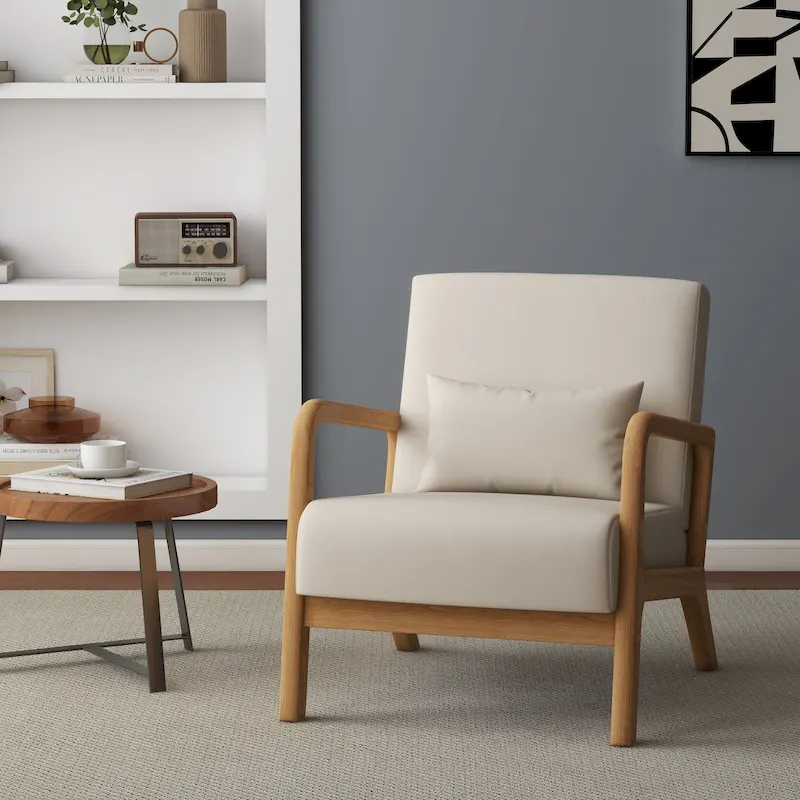 Upholstered Arm Chair with Cution Modern Side Accent Chairs - 25.8