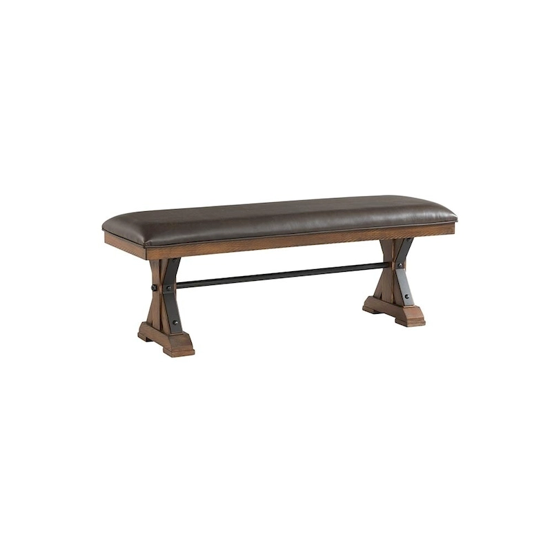 Copper Grove Sieben Brown Bench with Cushion