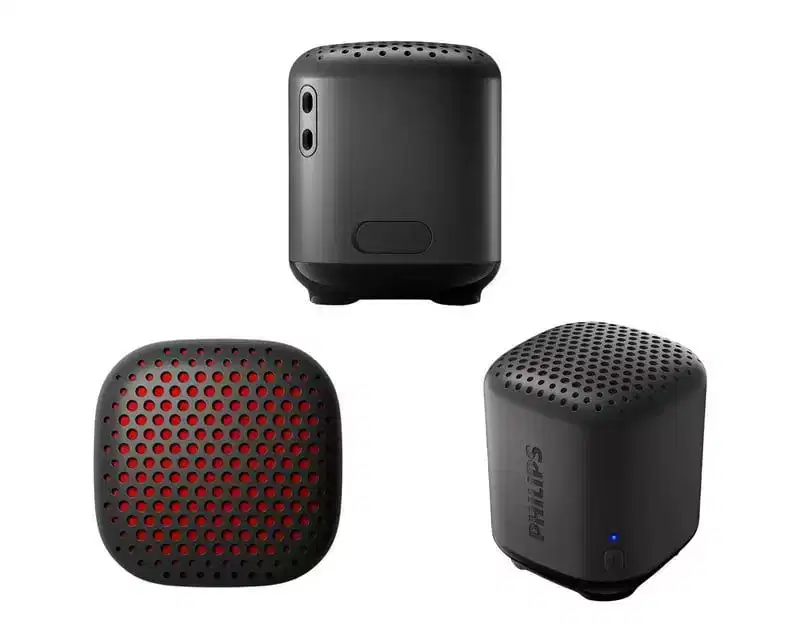 PHILIPS Water-Resistant Bluetooth Speaker, Compact Design, Built-in Microphone