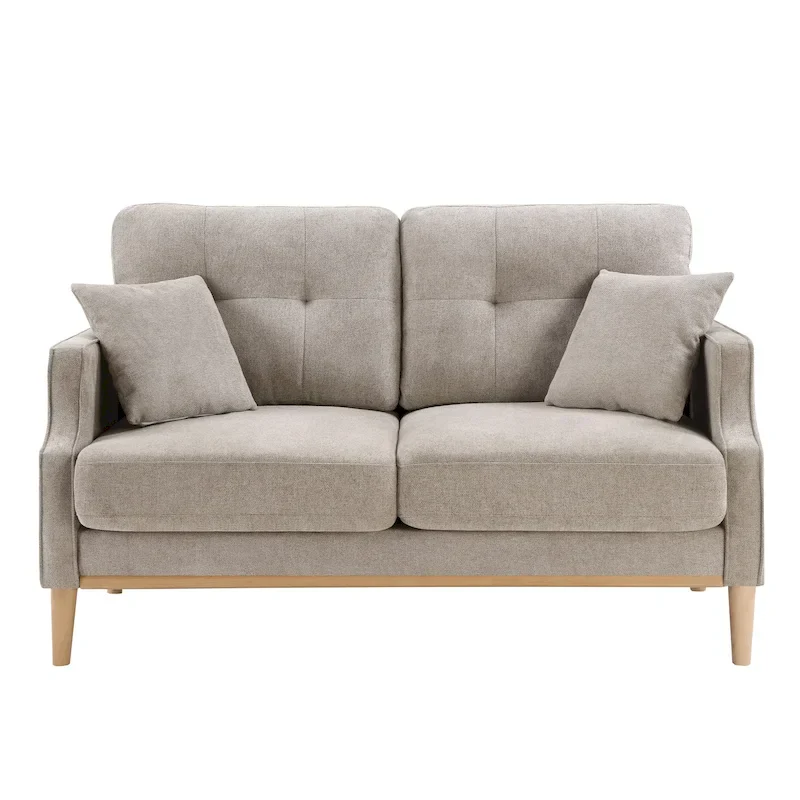 Fabric 2 Seater Loveseat Sofa with USB Charge