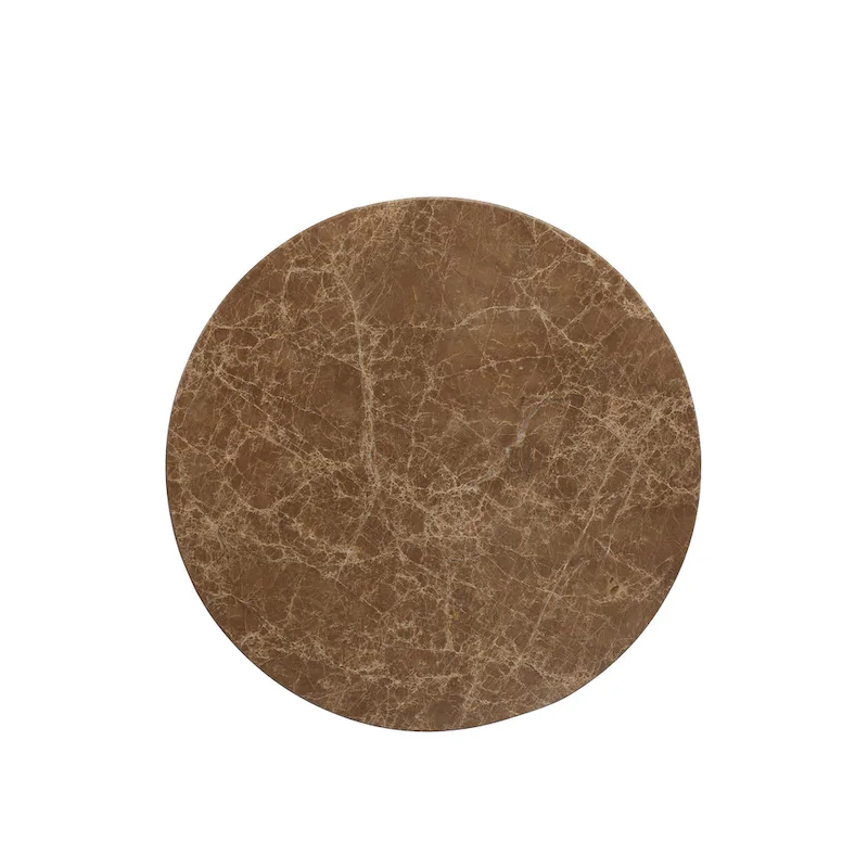 Round Metal Side Table with Claw Feet